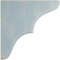 Ekena Millwork 1 3/4"W x 7 1/2"D x 7 1/2"H Stratford Wood Vintage Decor Bracket, Driftwood Blue BKTWD02X08X08STBU - alternate 3